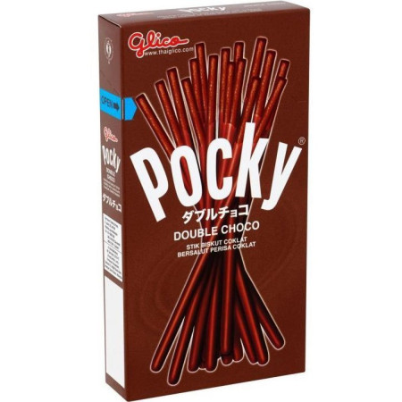 detail POCKY Tyčinky 42g Double Chocolate