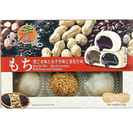 chi tiết Mochi 210g Mix Sesame, Red Bean, Peanut