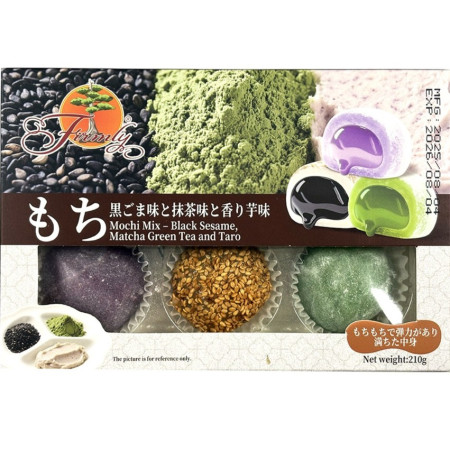 chi tiết Mochi 210g Mix Sesame, Matcha, Taro