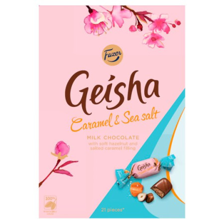 detail Geisha 150g Pralinky Caramel & Sea Salt