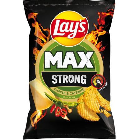 detail Lays 120g Strong Cheese and Cayenne (24)