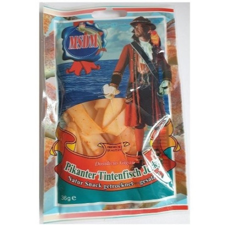 detail UA MSDM 36g Sušené Kalamáry,proužky, pikantní