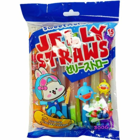 chi tiết Jelly Straws 300g Xanh