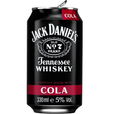 chi tiết Jack Daniels Cola 0,33L 5% plech