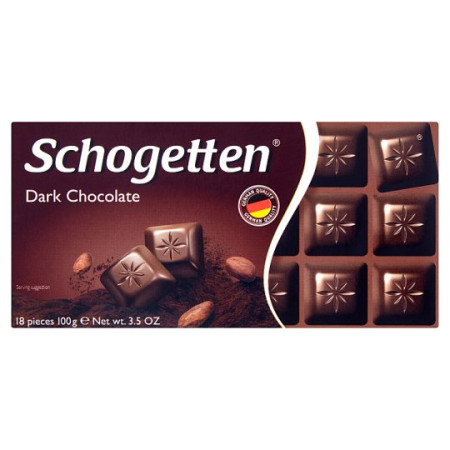 chi tiết Schogetten 100g Dark Chocolate