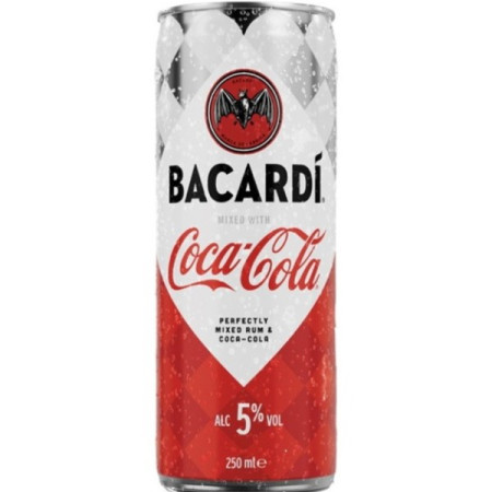 chi tiết Bacardi Rum&Coca-Cola 5% 250ml plech