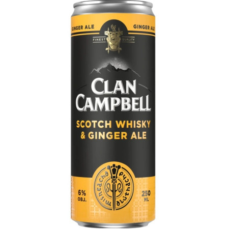 chi tiết Clan Campbell 0,25l Whisky&Ginger Ale 6% (24)