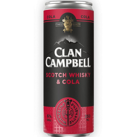 chi tiết Clan Campbell 0,25l Whisky&Cola 6%