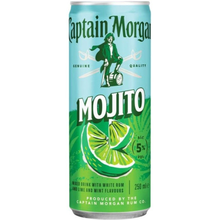 chi tiết Captain Morgan 0,25L Mojito 5%