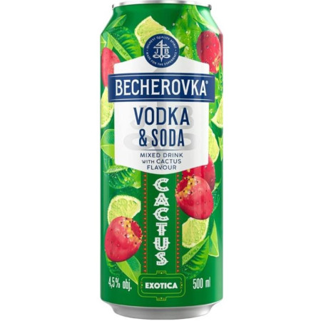 detail Becherovka 0,5L Vodka Soda Cactus 4,5%