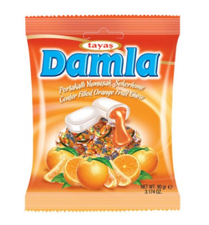 detail Damla 90g Orange/Pomeranč