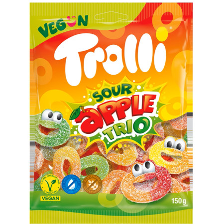 chi tiết Trolli 150g Sour Apple Trio (22)