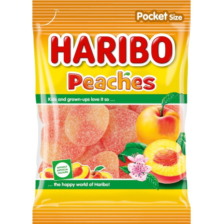 chi tiết Haribo 80g Peaches