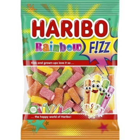 chi tiết Haribo 85g Rainbow Fizz