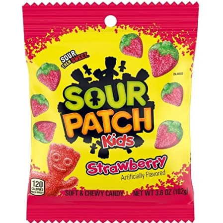 chi tiết Sour Patch Kids 160g Strawberry