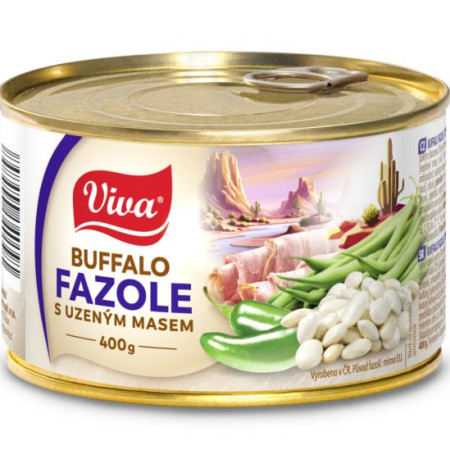 chi tiết Viva 400g Buffalo Fazole s uzeným Masem