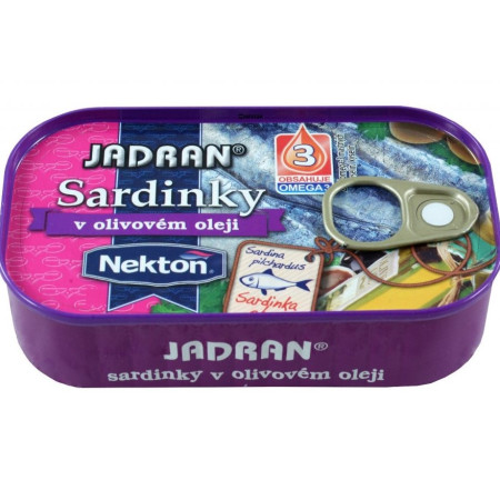 chi tiết Nekton 125g Jadran Sardinky v Olivovem oleji