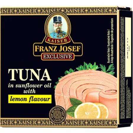 chi tiết Franz Josef 80g Tunák steak v oleji s citronem