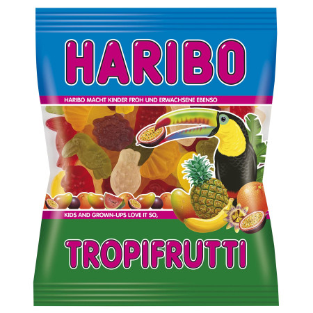 chi tiết Haribo 100g Tropifrutti