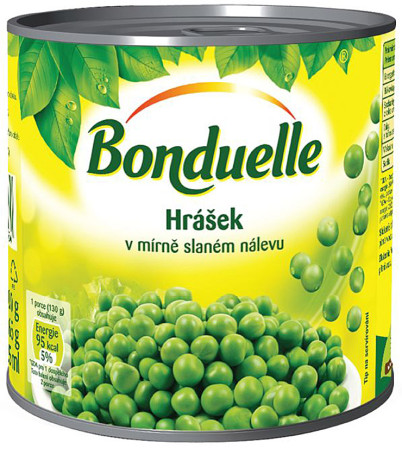 detail Bonduelle 425g Hrášek (12)