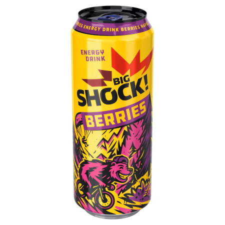 chi tiết Big Shock 0,5L Blueberry & Rasberry (BERRIES)