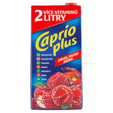 chi tiết Caprio 2L Jablko Malina (6ks)