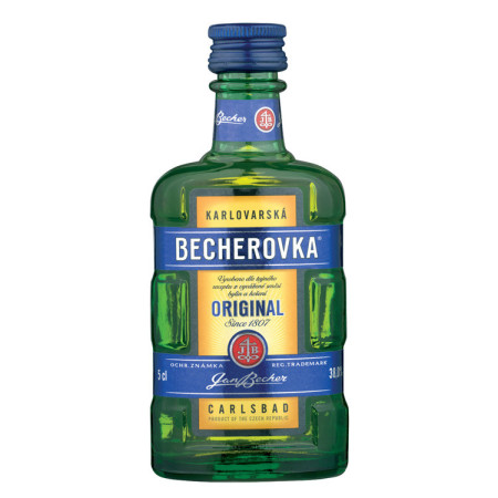 chi tiết Becherovka 0,05L 38% MINI (12ks/kra)