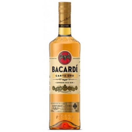 chi tiết Bacardi 0,7L Carta Oro 37,5%