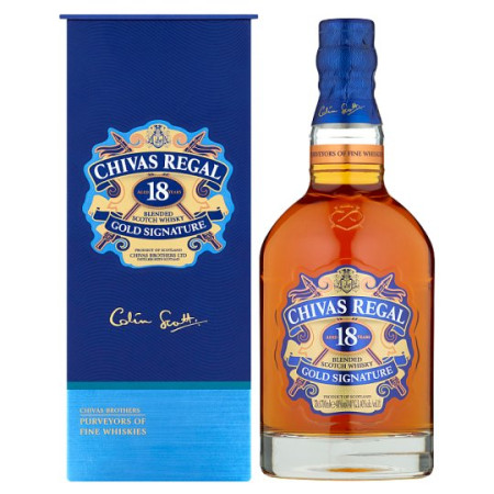 detail Chivas Regal 0,7L 18YO 40%