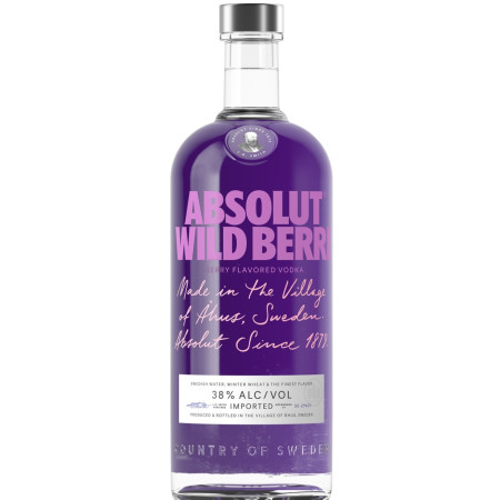 chi tiết Absolut 1L Wild Berri Vodka 38% (x12)