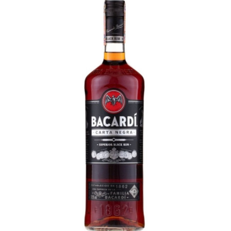 detail Bacardi Carta Negra 1L 37,5%