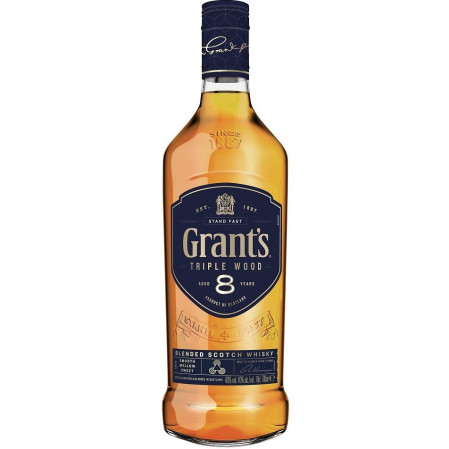 detail Grants Whiskey 0,7L 40% 8y Triple Wood