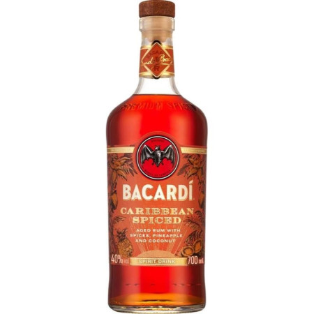 chi tiết Bacardi 0,7L Caribbean Spiced 40%