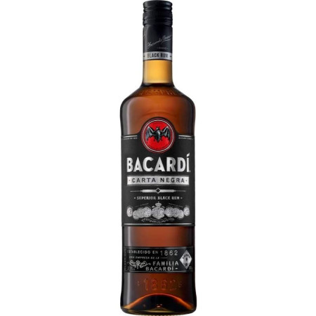 detail Bacardi 0,7L Carta Negra Black Rum 37,5%