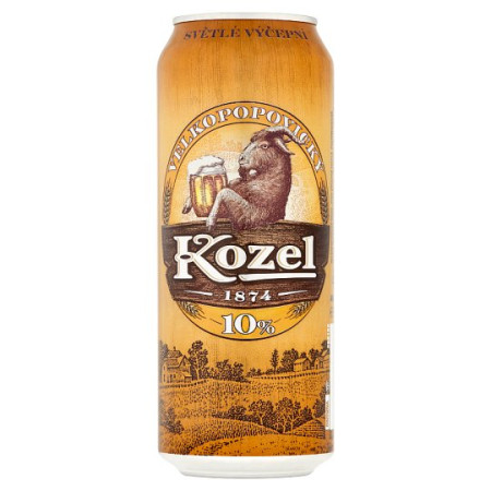 chi tiết Kozel 0,5L Světlý Plech (24ks)