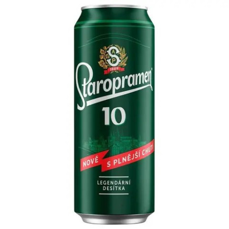 detail Staropramen 0,5L Plech