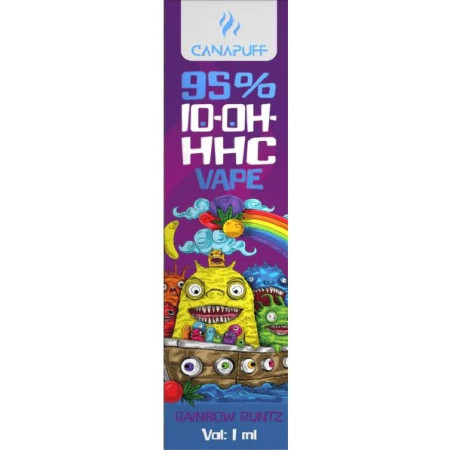 chi tiết CanaPuff Vape 10-OH-HHC 95% Rainbow RunTz