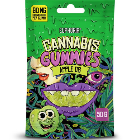 chi tiết Euphoria Cannabis Gummies 50g Apple OG (12)