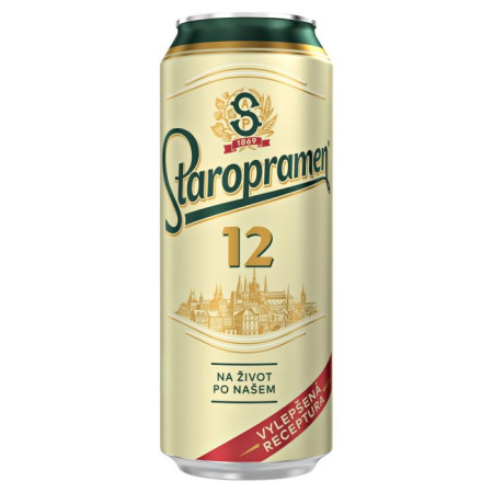 chi tiết Staropramen 0,5L 12 PLECH