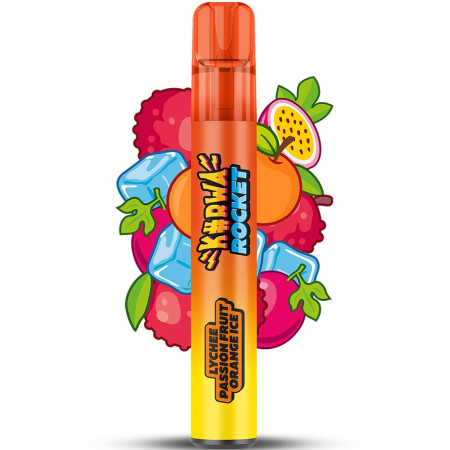 detail Kurwa Rocket 1200 Lychee Passion Fruit Orange Ice