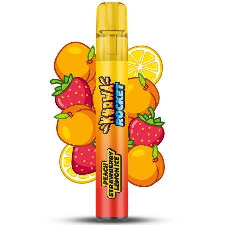 chi tiết Kurwa Rocket 1200 Peach Strawberry Lemon Ice