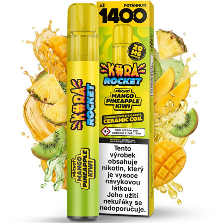 detail Kura Rocket 1400 Mango Pineapple Kiwi
