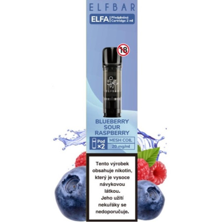 chi tiết Elfa Pod 2x2ML Blue Sour Raspberry