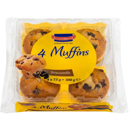 chi tiết Muffins Straciatella 4x75g (300g) Kuchenmeister (6)