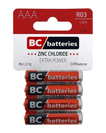 chi tiết Baterie BC AAA 4ks (10ks/bal)