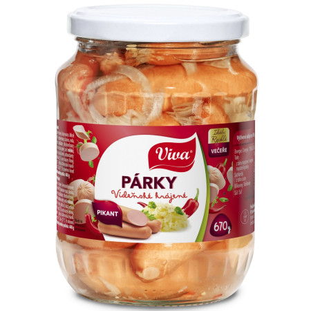 chi tiết Viva 670g Vídeňské párky pikant (10)