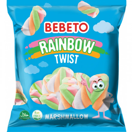Bebeto Marshmallow 60g Rainbow Twist 12